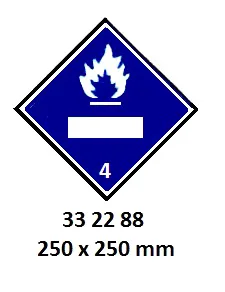 Hazard Diamond, 250X250 Mm, 4