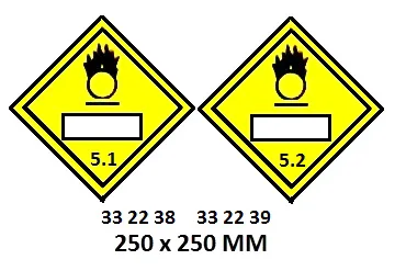 Hazard Diamond, 250X250 Mm, 5.1
