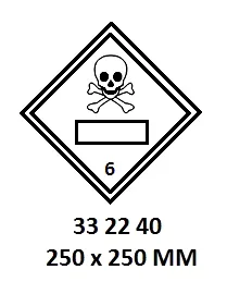 Hazard Diamond, 250X250 Mm, 6