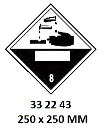 Hazard Diamond, 250X250 Mm, 8