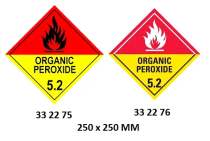 Hazard Diamond, 250X250 Mm, Organic Peroxide