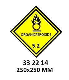 Hazard Diamond, 250X250 Mm, Organicperoxide
