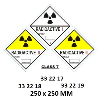 Hazard Diamond, 250X250 Mm, Radioactive I
