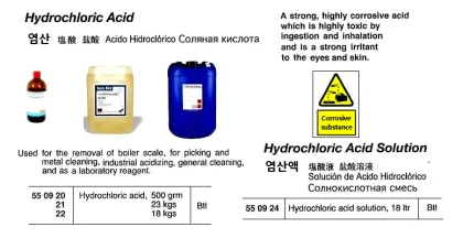 Hydrochloric Acid, 18 Kgs