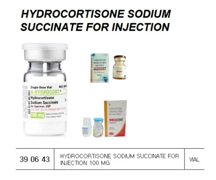 Hydrocortisone Sodium Succinate For Injection 100 Mg