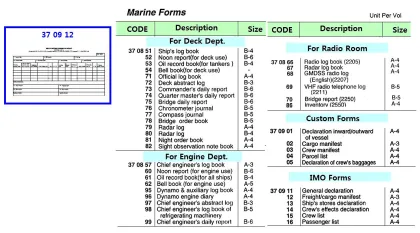 Imo Publication, Freight/ Cargo Manifest, A 3