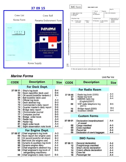 Imo Publication, Imo375.E, Crew's List, A 4