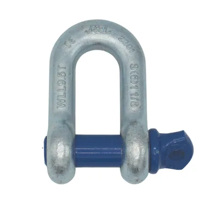 IMPA 234110 | TETRA TSS-095, Straight shackle with blue pin 1-3/8 inch