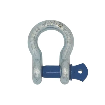IMPA 234166 | TETRA TBS-020, Bow shackle with blue pin 1/2 inch