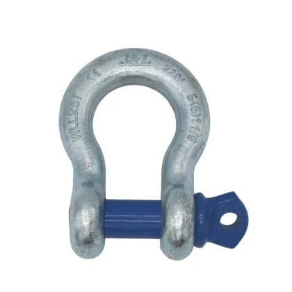 IMPA 234171 | TETRA TBS-095, Bow shackle with blue pin 1-1/8 inch