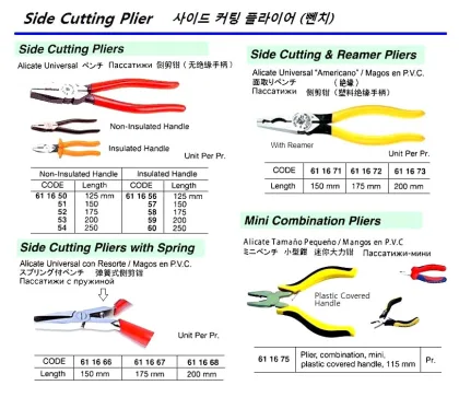 Insulated Side Cutting Plier, 250 Mm