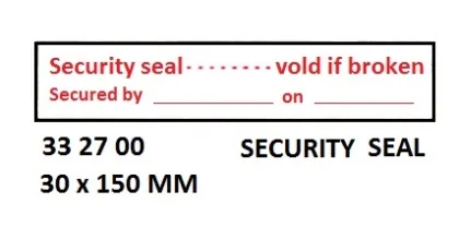 Isps Code Sign & Security Sign, 30 X 150 Mm, Security??