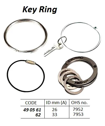 Key Ring, Ohs 7952, Id: 26 Mm