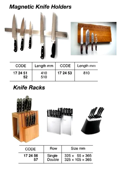 Knife Racks, Double, 325 X 105 X 365 Mm
