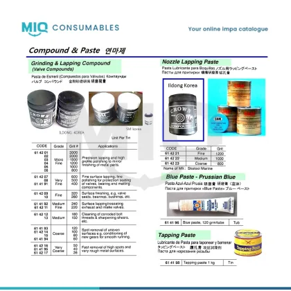 Lapping Compound Grit 1000 Super Fine 300 Gr
