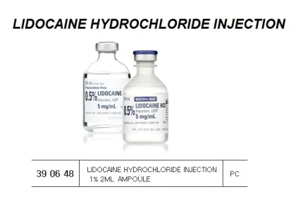 Lidocaine Hydrochloride Injection 1% 2Ml Ampoule