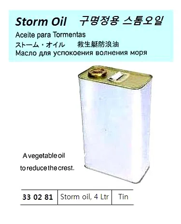Lifeboat Storm Oil, 4 Ltr/Can
