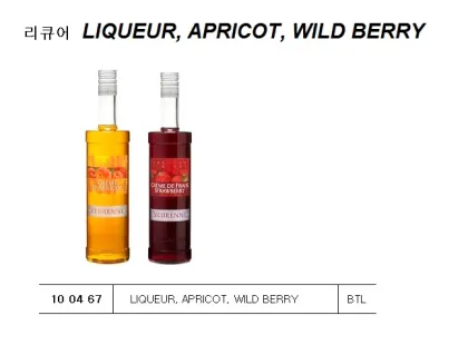 Liqueur, Apricot, Wild Berry