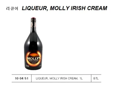 Liqueur, Molly Irish Cream, 1L