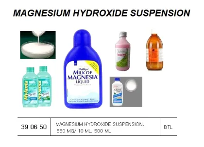 Magnesium Hydroxide Suspension, 550 Mg/ 10 Ml, 500 Ml