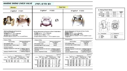Marine Cast Iron Swing Check Valve, Flange End, Jis F7373, 10Kgf/Cm2, 65 Mm