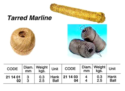 Marline Tarred 4 Mm Dia X 2.5 Kgs