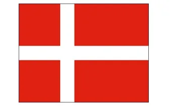 Merchant Flag 4'X 6' Bunting Denmark
