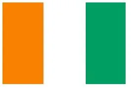 Merchant Flag 4'X 6' Bunting Ivory Coast