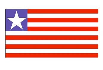Merchant Flag 4'X 6' Bunting Liberia