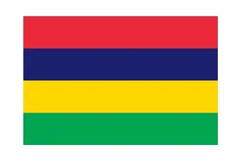 Merchant Flag 4'X 6' Bunting Mauritius