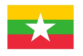 Merchant Flag 4'X 6' Bunting Myanmar