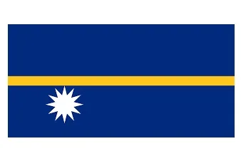 Merchant Flag 4'X 6' Bunting Nauru