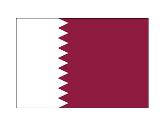 Merchant Flag 4'X 6' Bunting Qatar