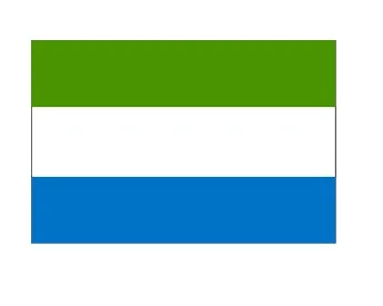 Merchant Flag 4'X 6' Bunting Sierra Leone