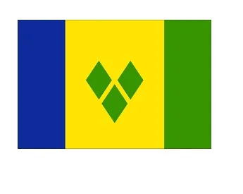 Merchant Flag 4'X 6' Bunting St.vincent & Grenadine Islands