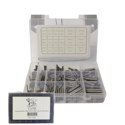 Metric Tapered Steel Pins 2-6mm - 345 Pieces for Precision Use