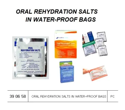 Oral Rehydration Salts In Water Proof Bags
