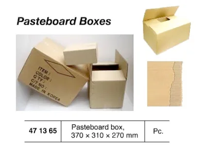 Pasteboard Box (Carton Box) For Packing, 370 X 310 X 270 Mm (Size Marking)