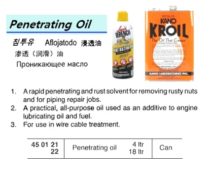 Penetrating Oil, 4 Ltr