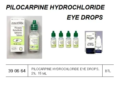 Pilocarpine Hydrochloride Eye Drops, 2%, 15 Ml