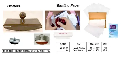 Plastic Blotter, 67 X 142 Mm
