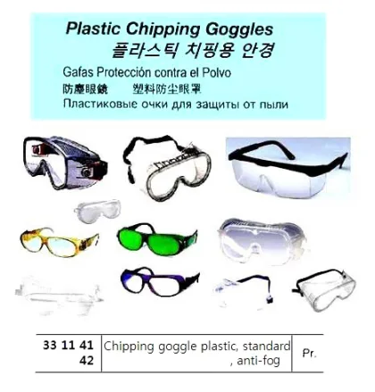 Plastic Chipping Goggles, Anti Fog