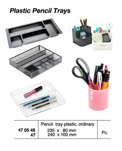 Plastic Pencil Tray, 235X80 Mm