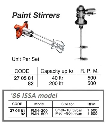 Pneumatic Paint Stirrer, Capacity Up 40L