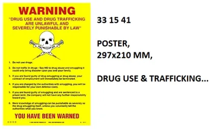 Poster, 297X210 Mm, Drug Use & Trafficking...