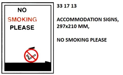 Poster, 297X210 Mm, No Smoking Please