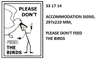 Poster, 297X210 Mm, Please Don't Feed The Birds