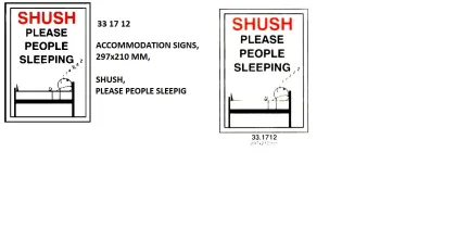 Poster, 297X210 Mm, Shush, Please People Sleepig