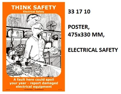 Poster, 475X330 Mm, Electrical Safety