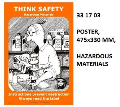 Poster, 475X330 Mm, Hazardous Materials
